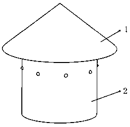 Boiler funnel cap used in power plant field