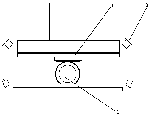 Hot-stamping process for tank body of metal circular tank