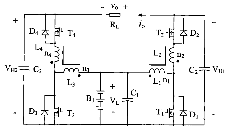 Coupling inductance type double Boost inverter circuits in photovoltaic system