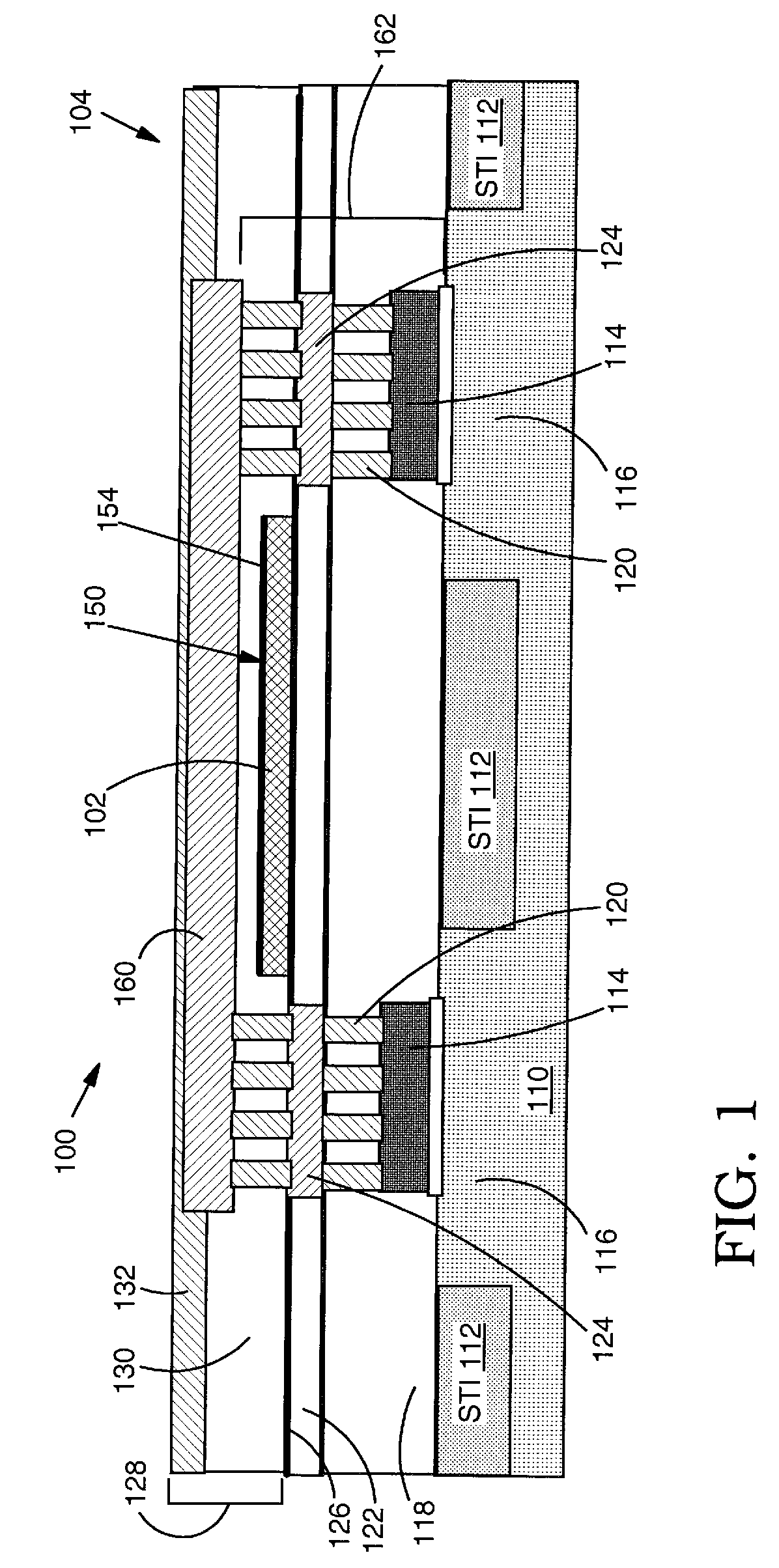 Heat dissipation for heat generating element of semiconductor device and related method