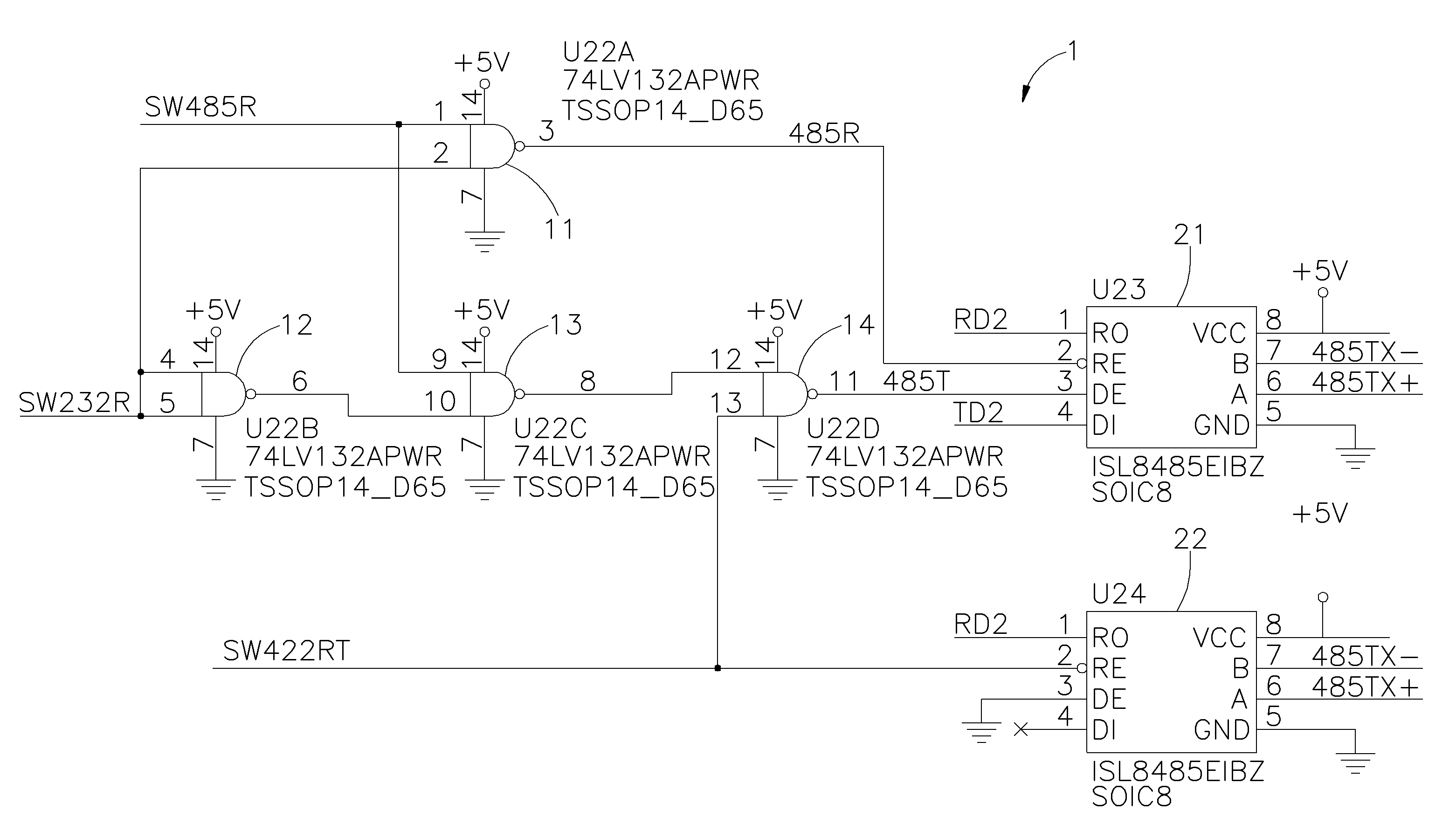 Method for setting up a serial communication port configuration