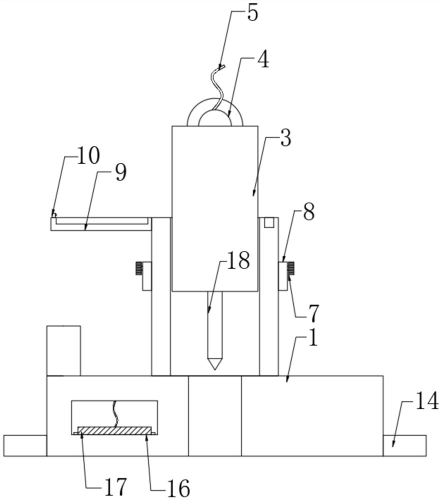 Power transmission line grounding state intelligent sensing device