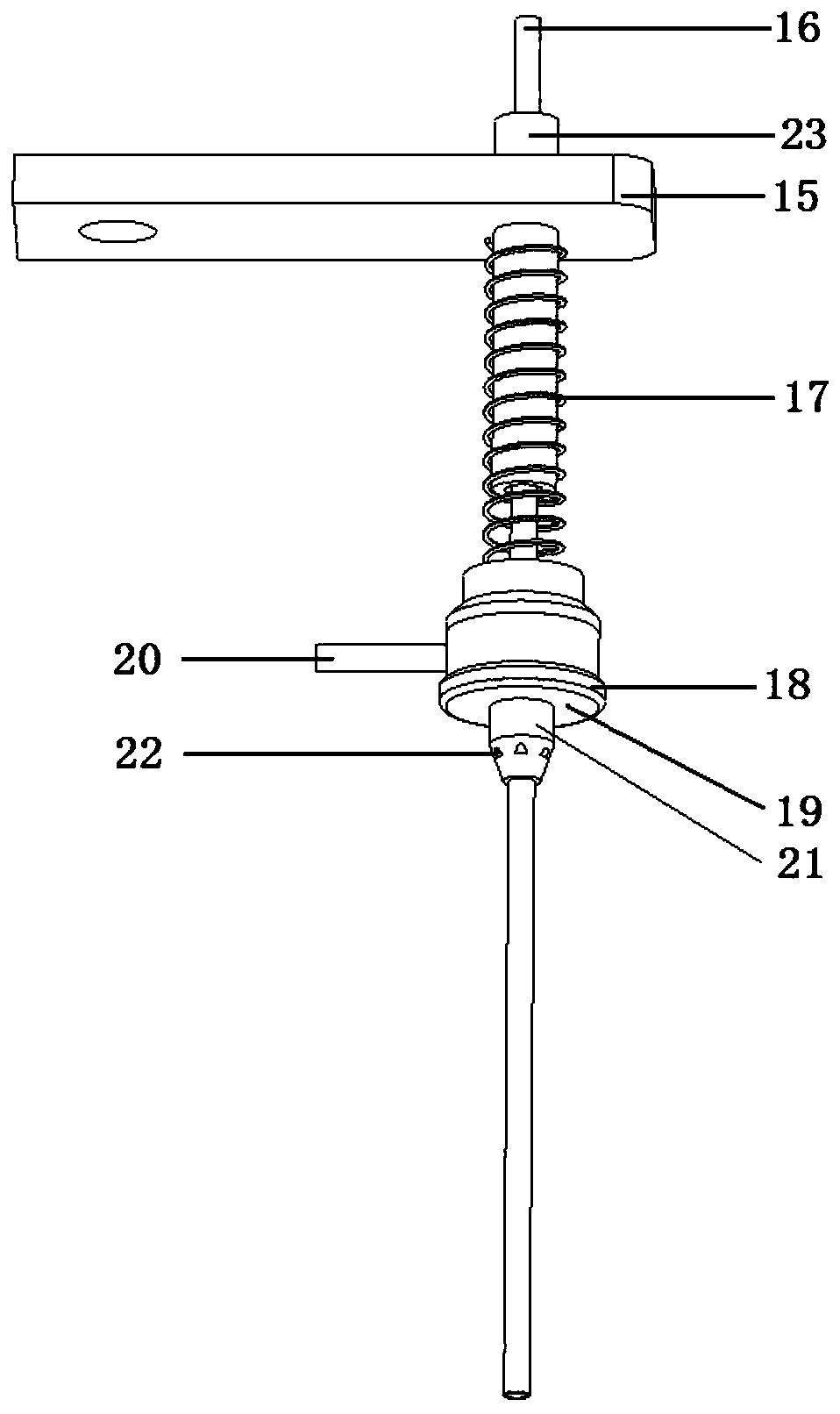 Ampoule bottle washing, wetting, filling and sealing integrated device