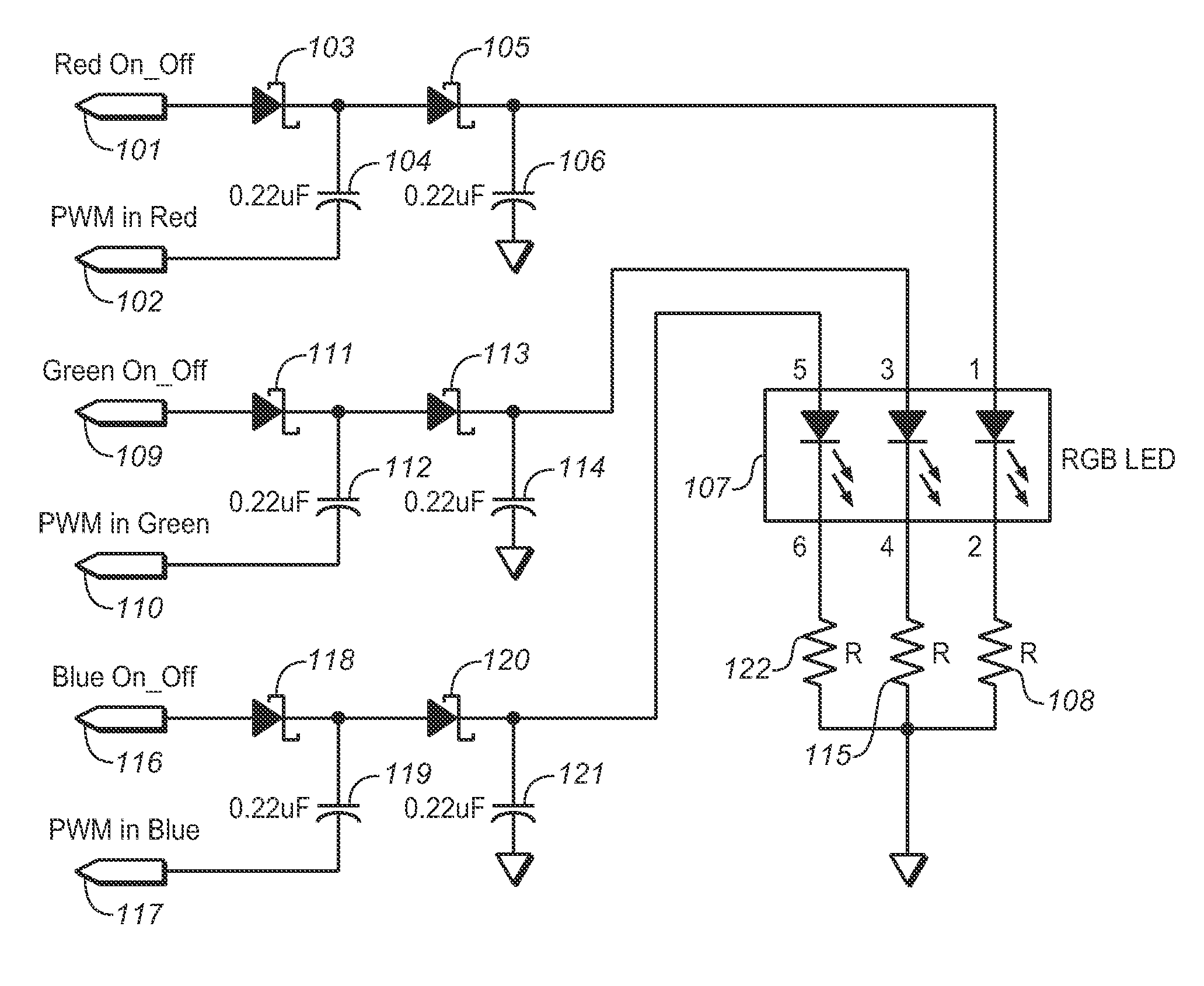Circuit and method for controlling RGB LED color balance using a variable boosted supply voltage