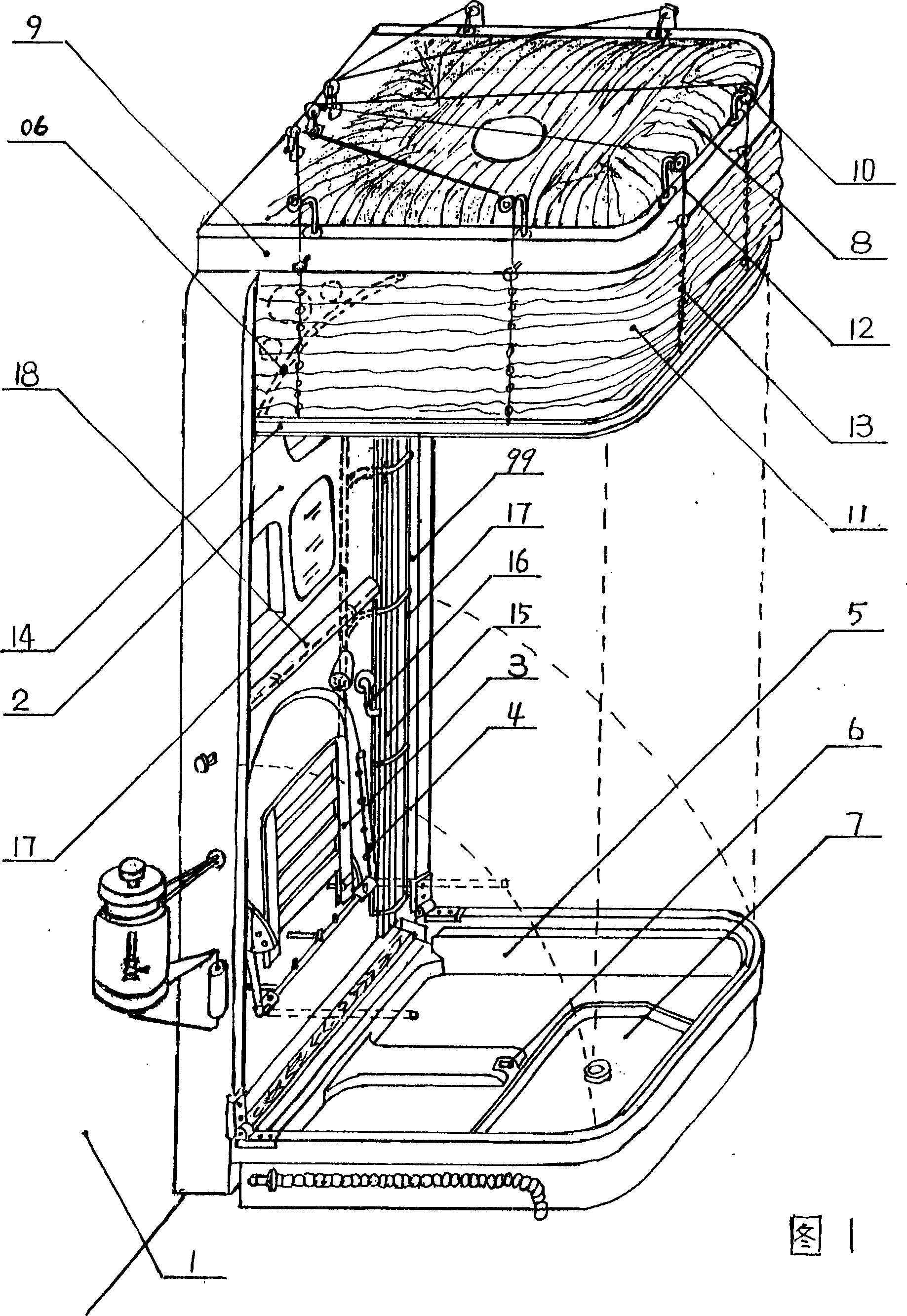 Hanging-panel bell-type steaming-shower device