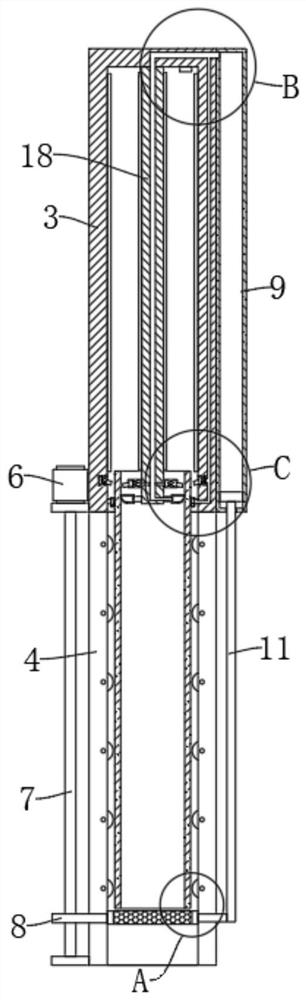 Steel pipe placer for biological detection