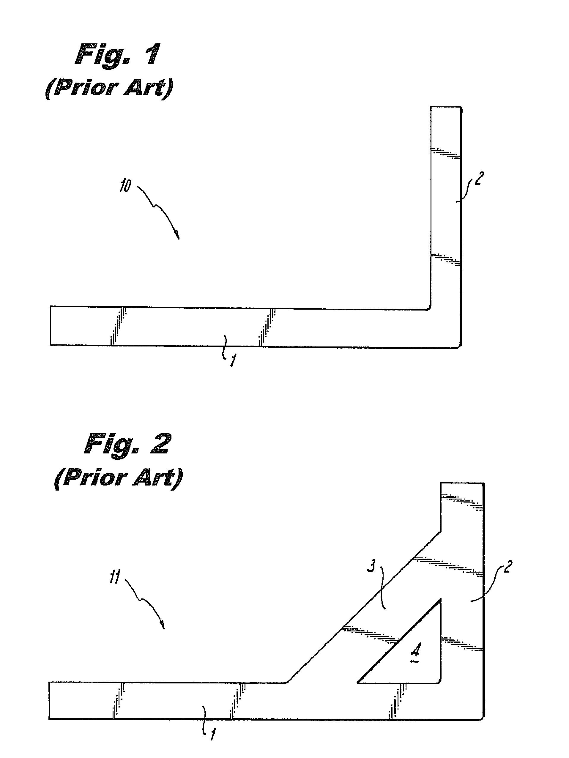 Metal framing layout square and a method of using same
