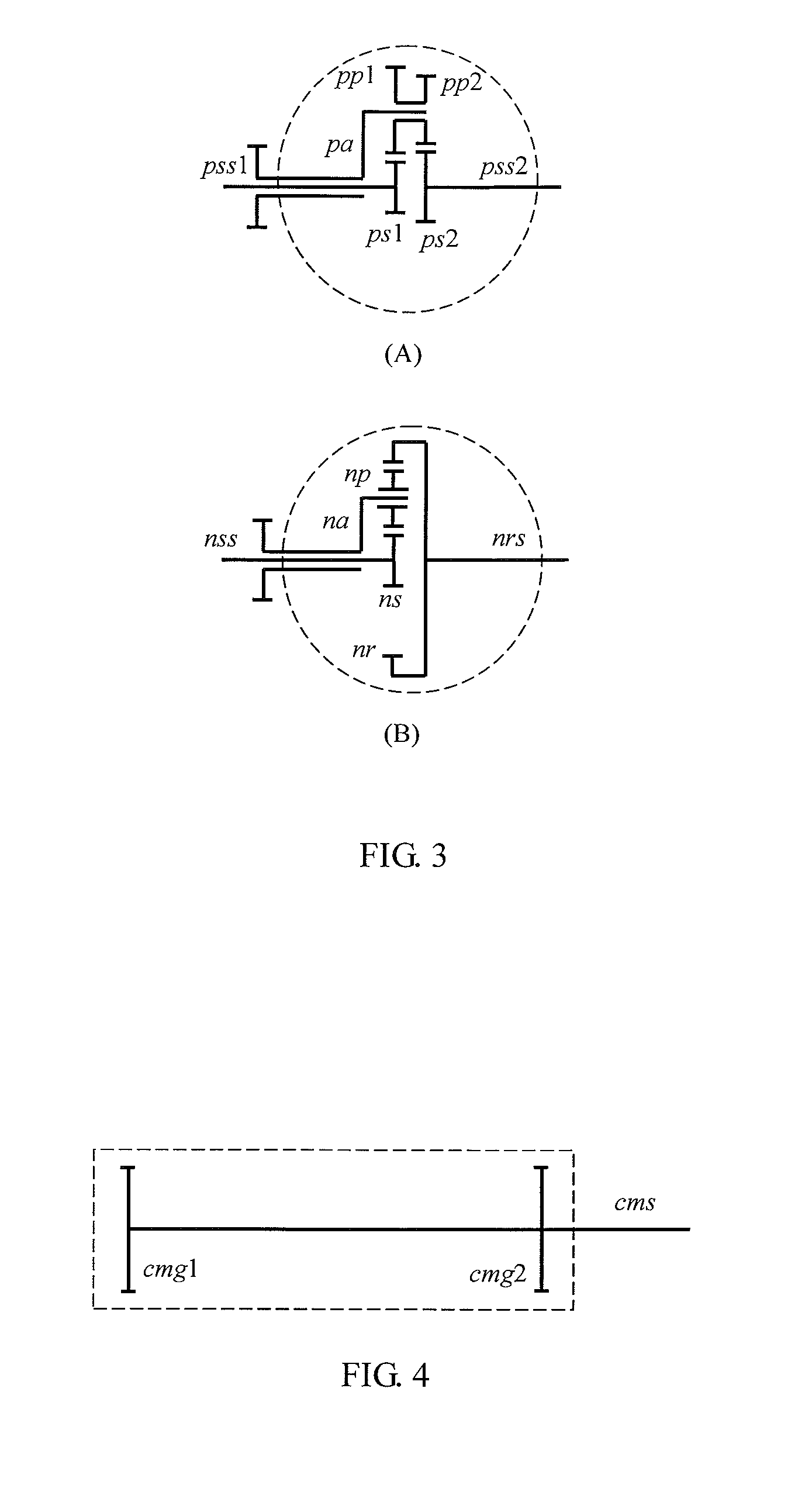 Independently controllable transmission mechanism with series types