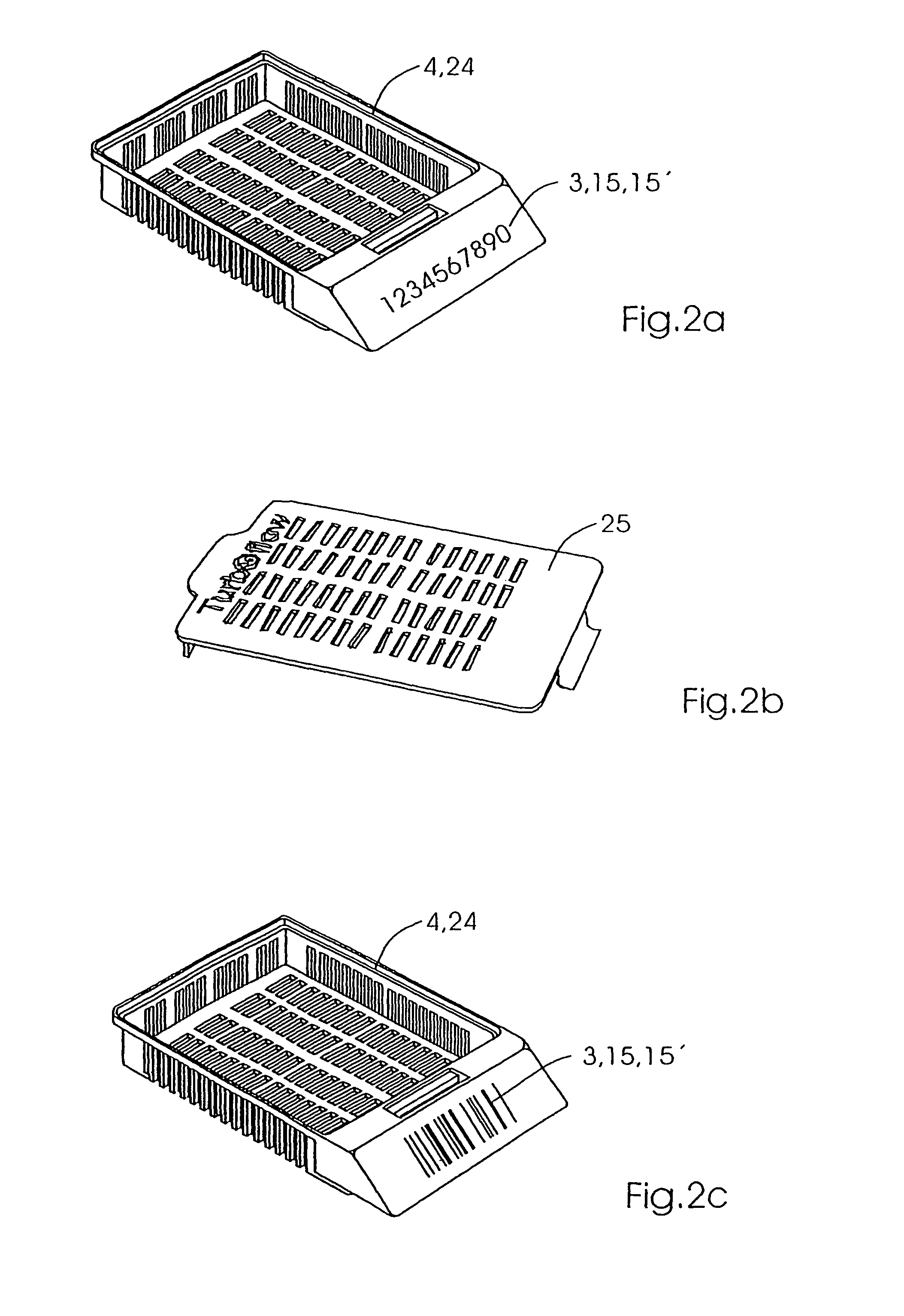 Method and devices for the cross-referencing of identification of tissue slice supports for microtomised analytical samples