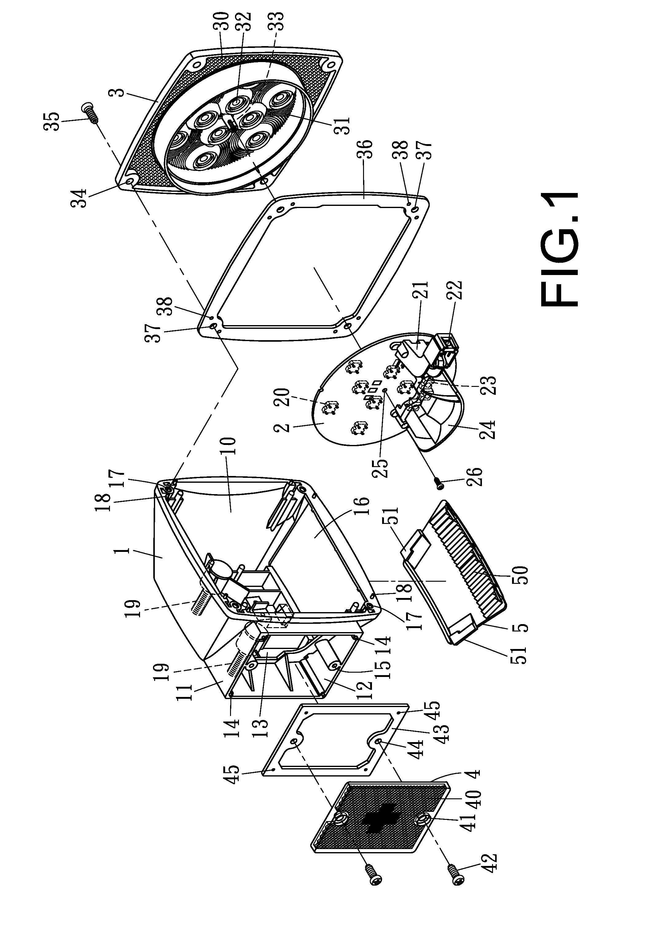 Truck rear lamp