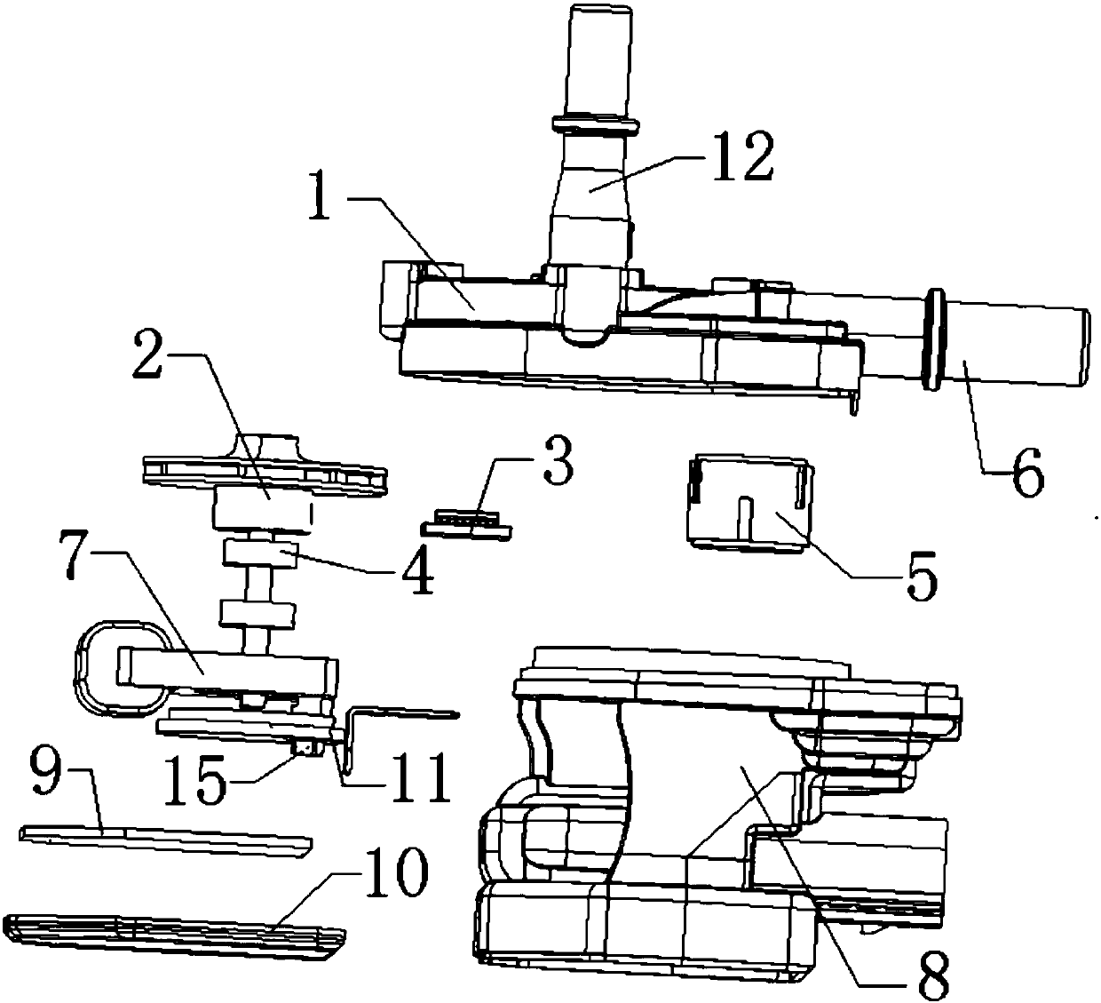 A gasoline vapor purification device with backflow function