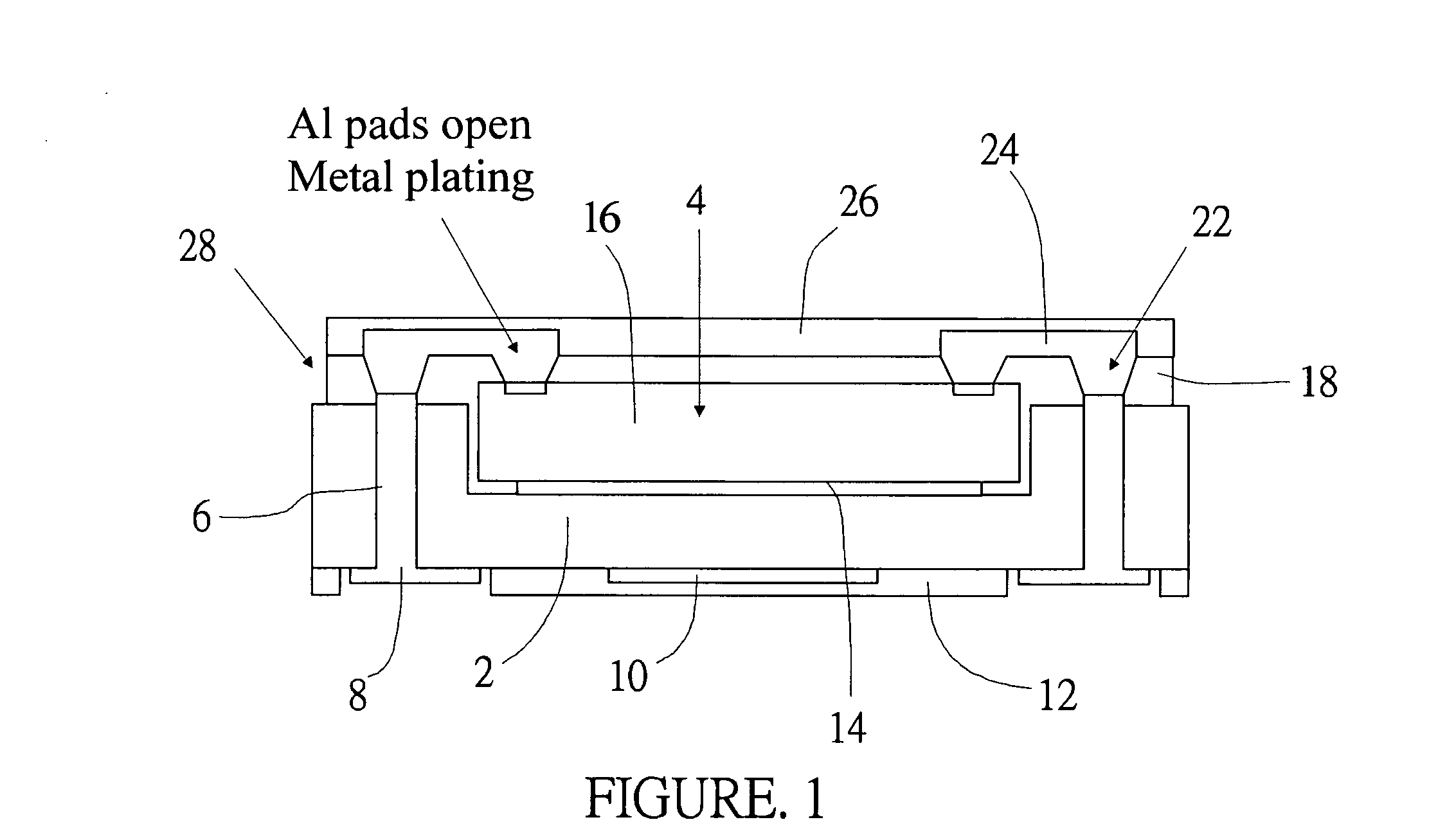 Wafer level package with die receiving cavity and method of the same