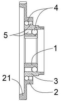 One-way transmission middle assembly type double-layer rotating assembly