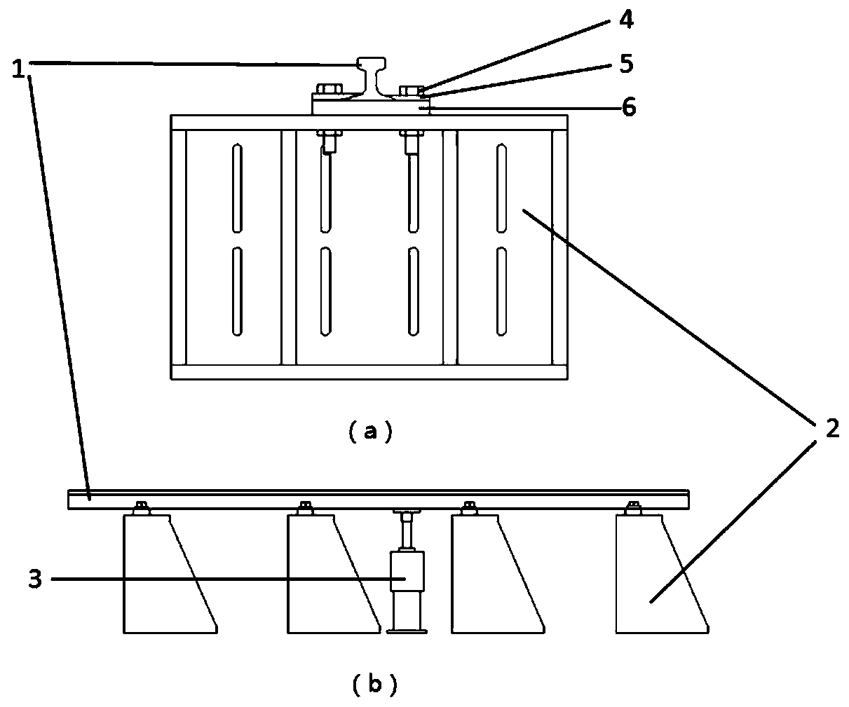 Device and method for reproducing rocket sled track spectrum