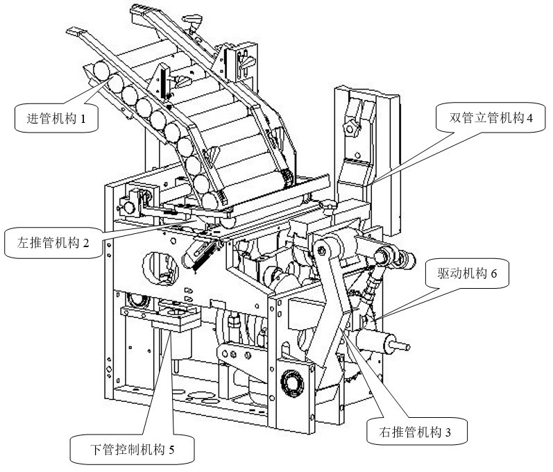 A high-speed tube-loading mechanism for a single-channel tube-feeding filling machine