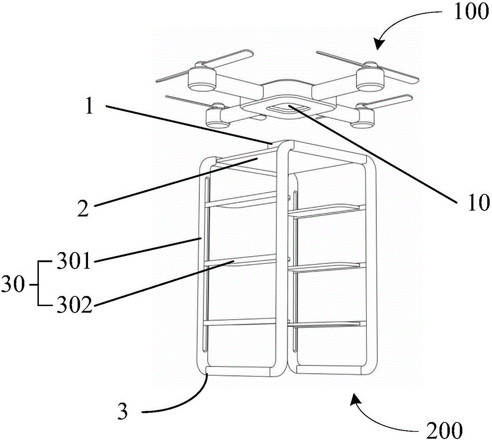 Transportation shelf and unmanned aerial vehicle