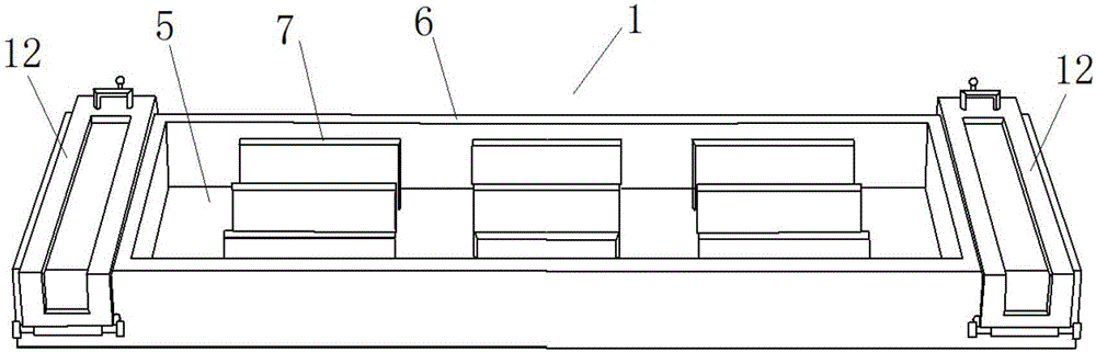 Mold assembly for manufacturing concrete narrow-gap slatted floor and application of mold assembly