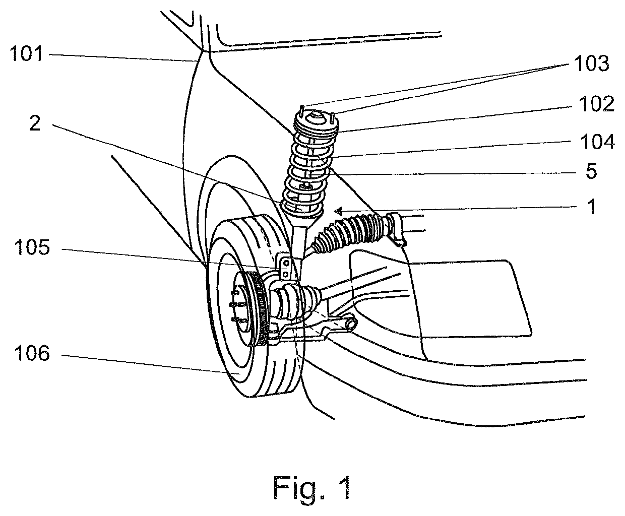 Hydraulic damper with a hydraulic compression stop assembly