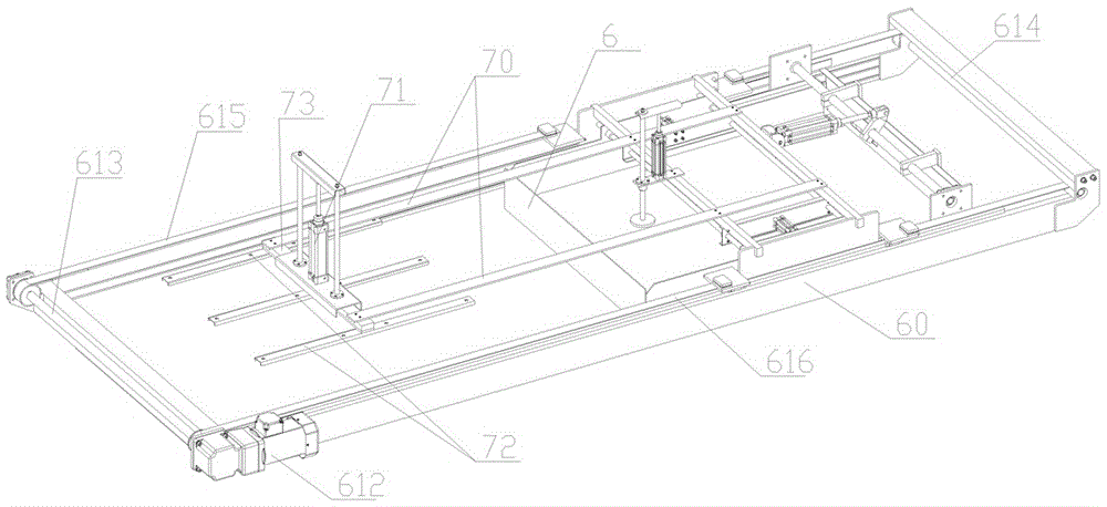 Destacking machine with linkage type can moving and paper taking mechanism and destacking method