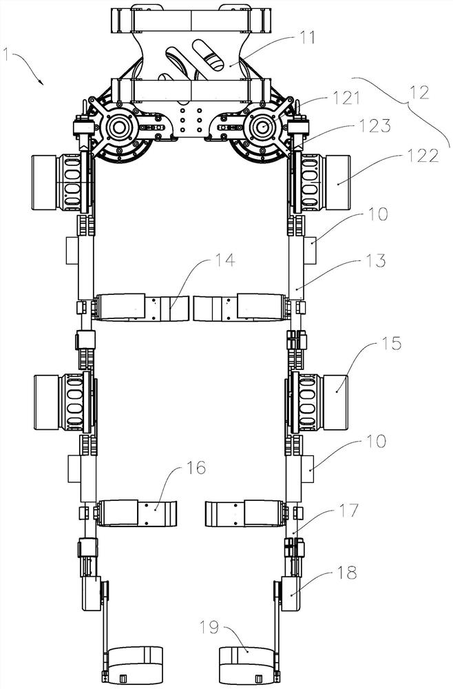 A lower extremity exoskeleton system with actively adjustable leg length and its control method