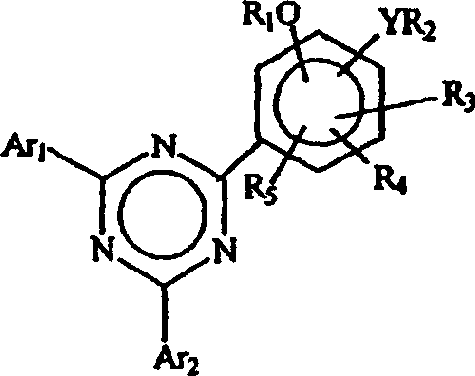 Process for isolation of monophenolic-bisaryl triazines