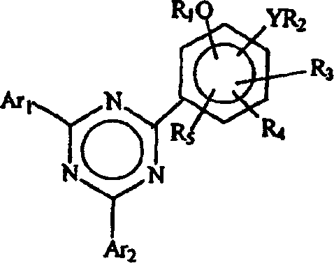 Process for isolation of monophenolic-bisaryl triazines