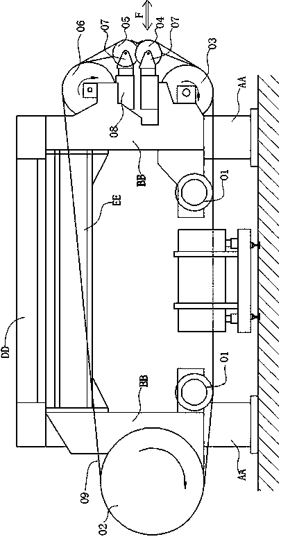 Multi-set-rope sawing machine and control method thereof