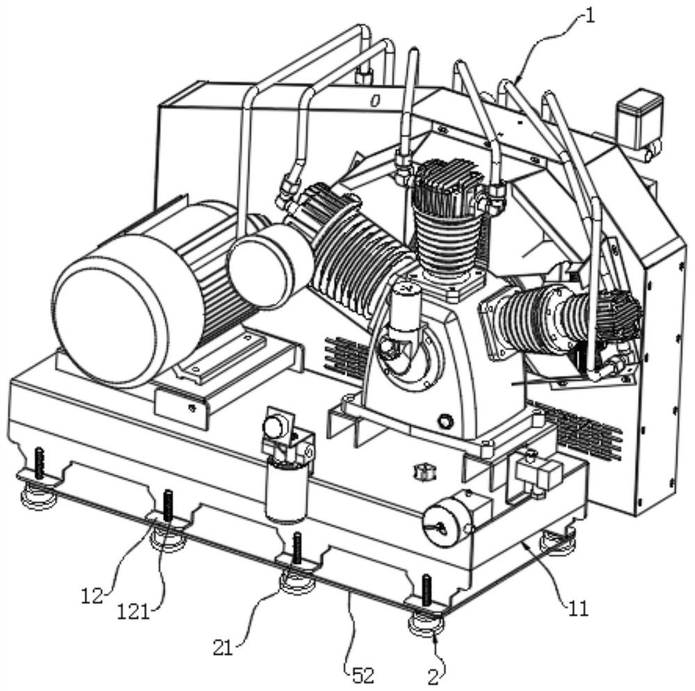 Piston supercharger with buffer structure