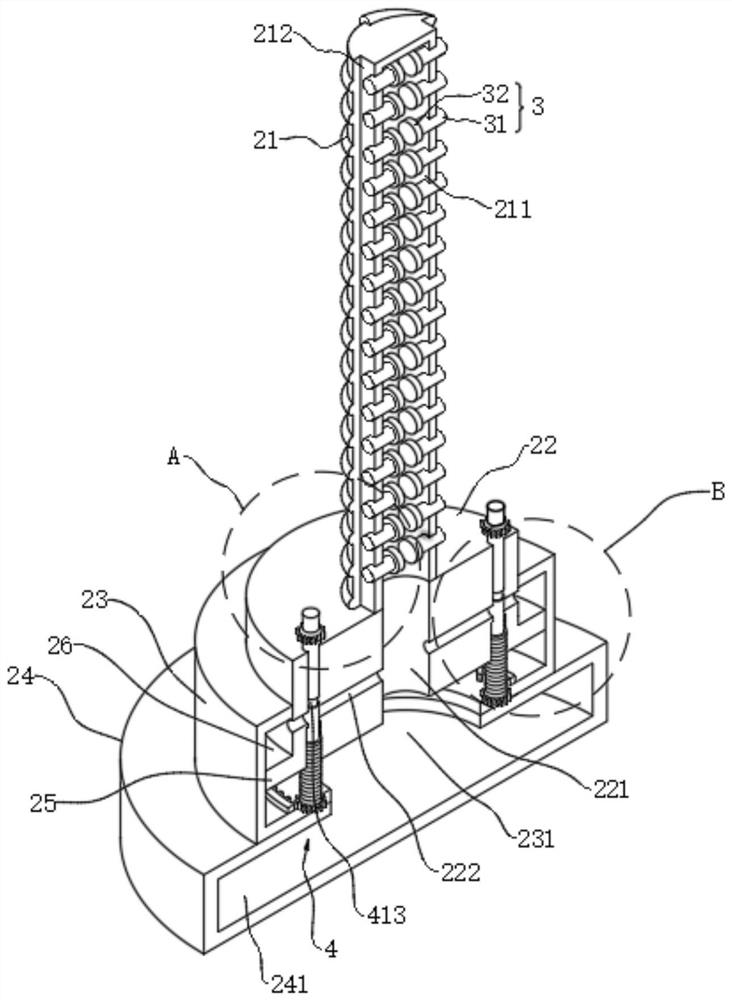 Piston supercharger with buffer structure