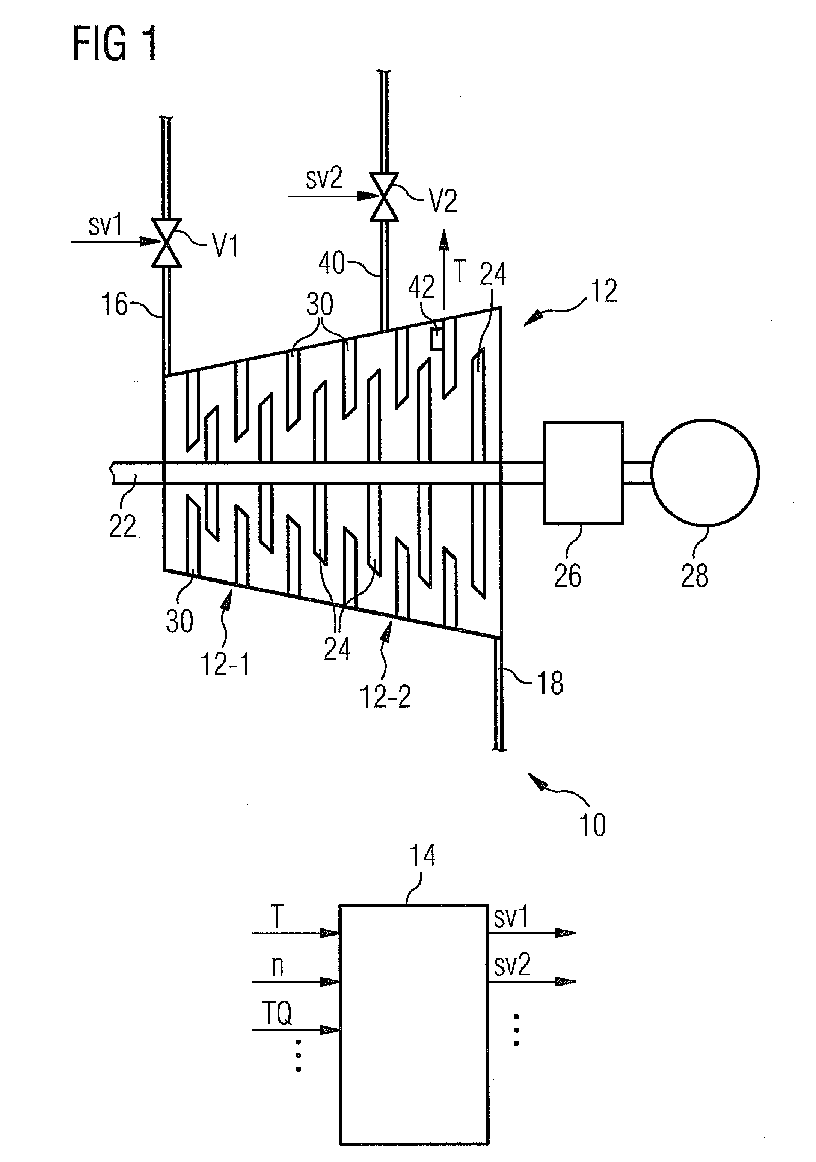 Steam turbine system and method for operating a steam turbine
