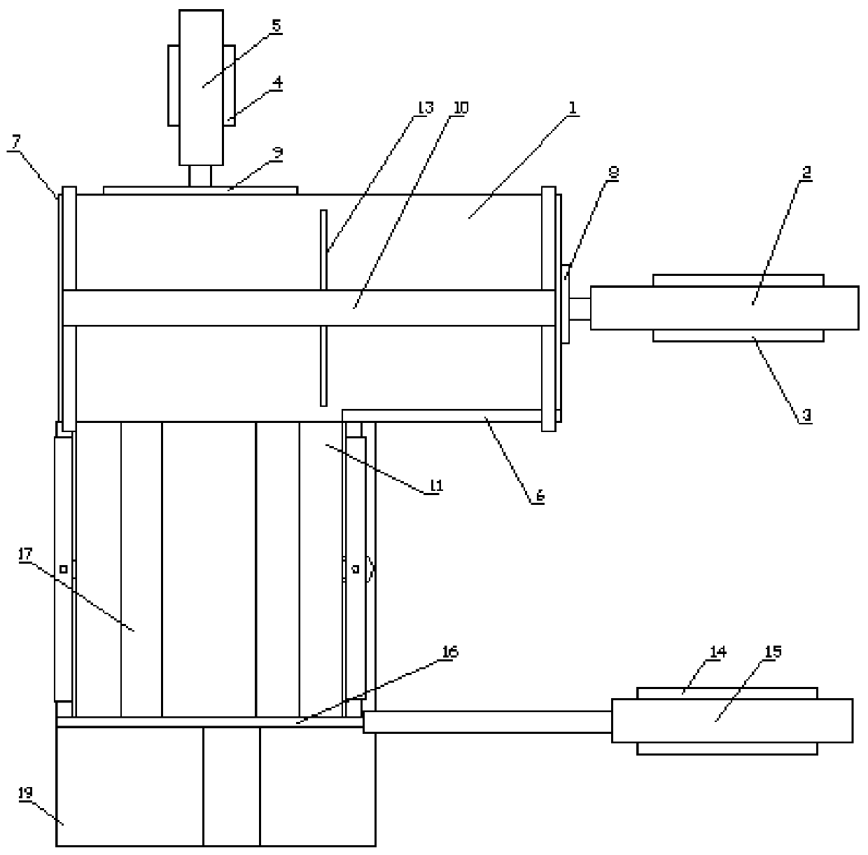Stacking transferring device for woodworking processing