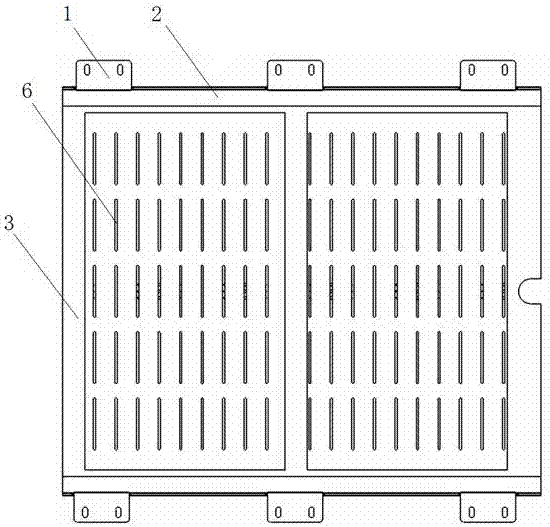 Integrated structure of air duct and internally-installed middle top plate