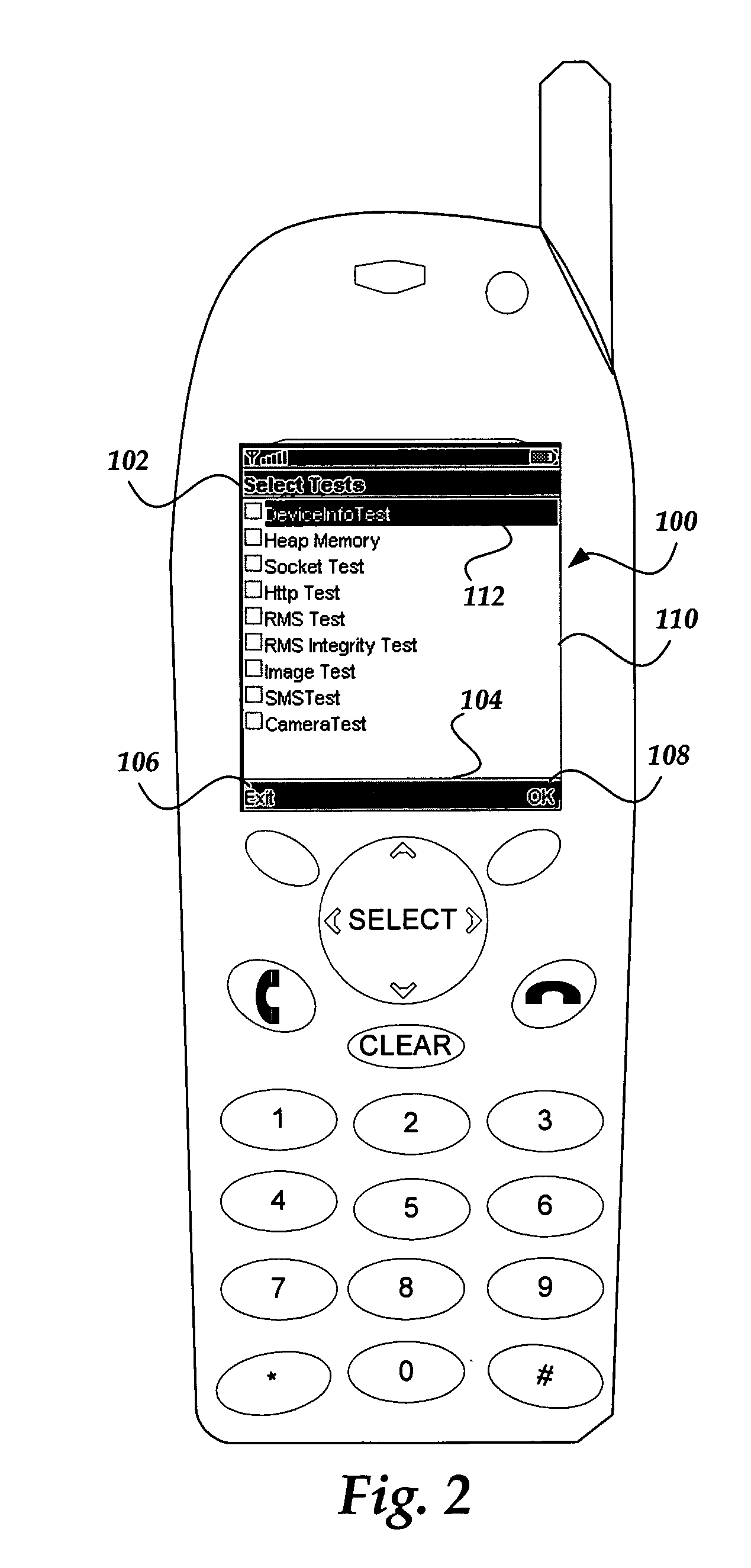 Tester for determining the validity of a feature in a remote device
