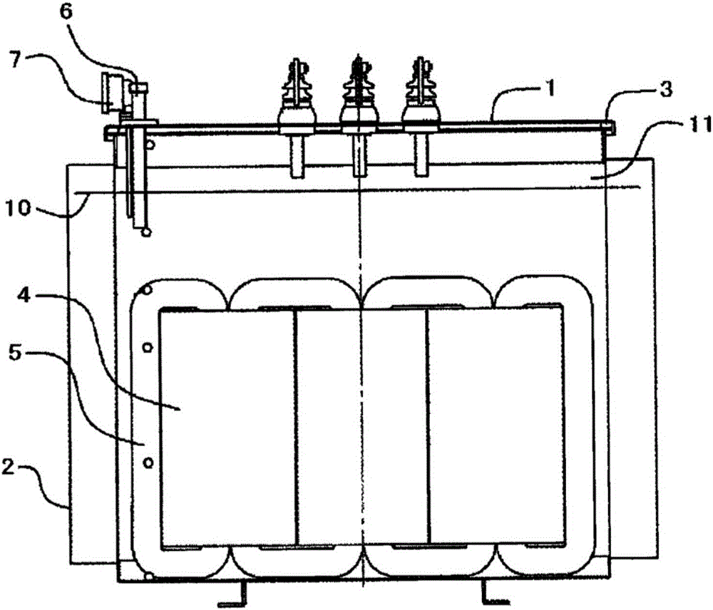 Alarm system for monitoring abnormal state of power transformer