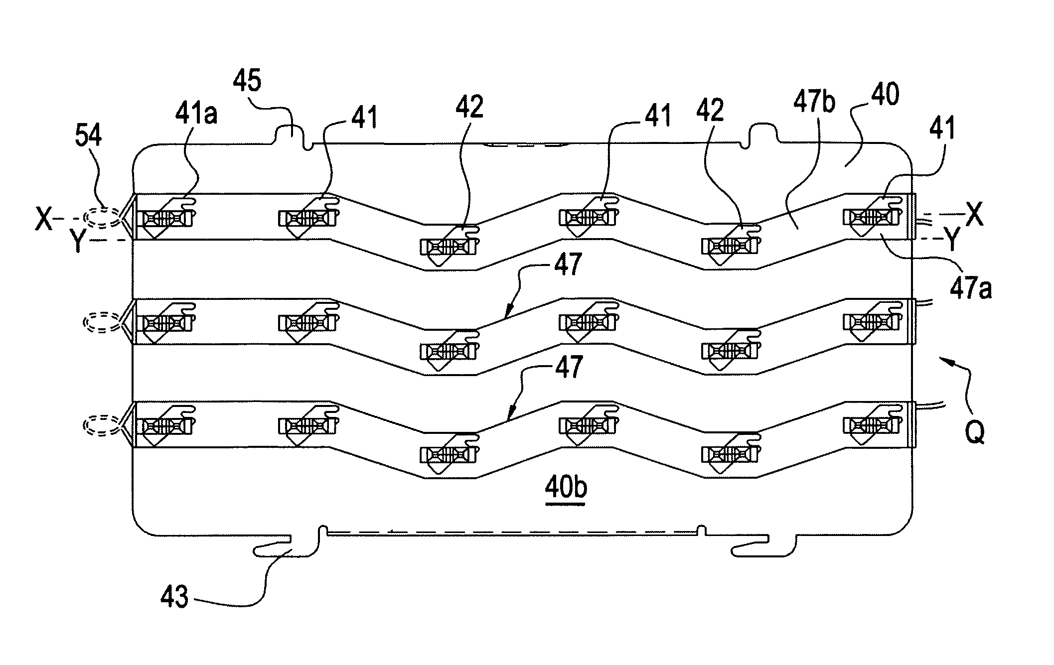 Open coil electric resistance heater with offset coil support and method of use