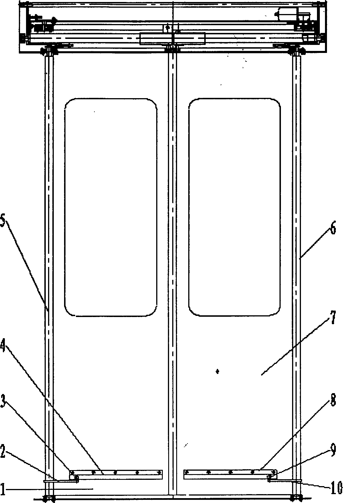 Door mechanism system for passenger car