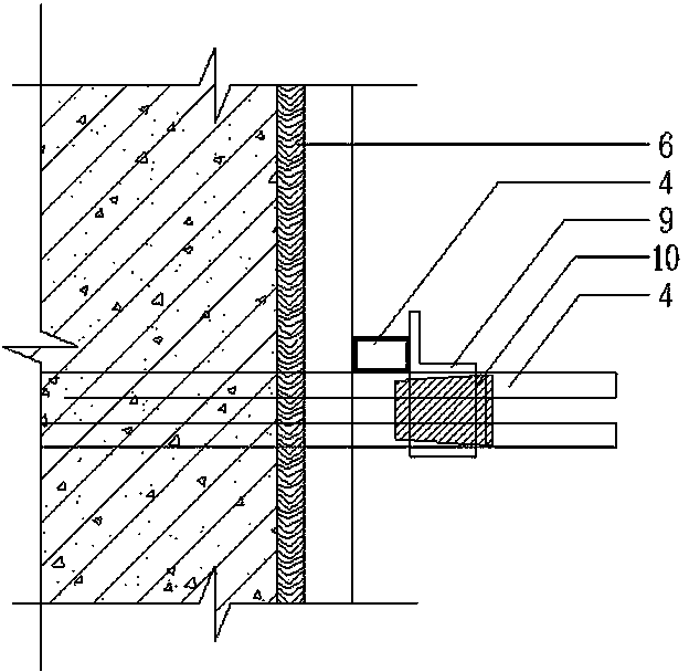 Steel-wood combined formwork and construction method