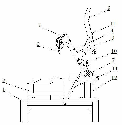 Checking tool for door trim of car