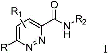 Pyridazine derivative and preparation method and application thereof