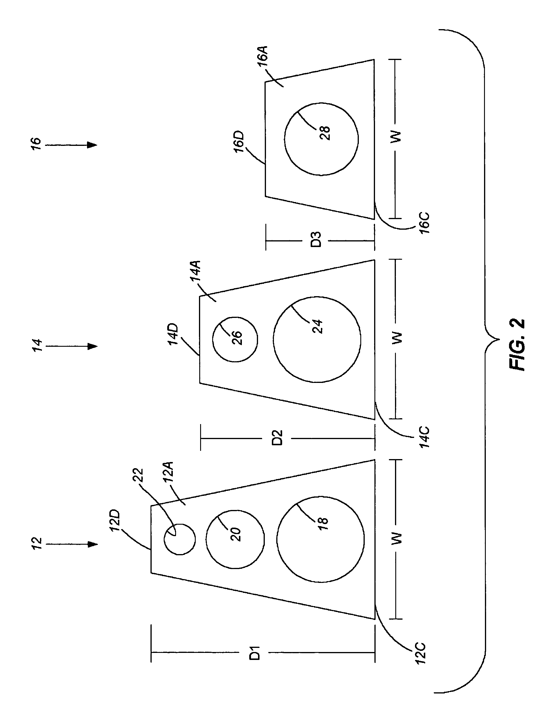 Landscaping blocks for forming retaining walls and method of producing landscaping blocks