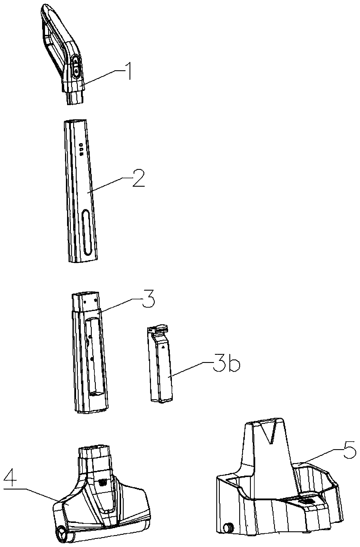 Linkage drive type mop cleaning seat sewerage system