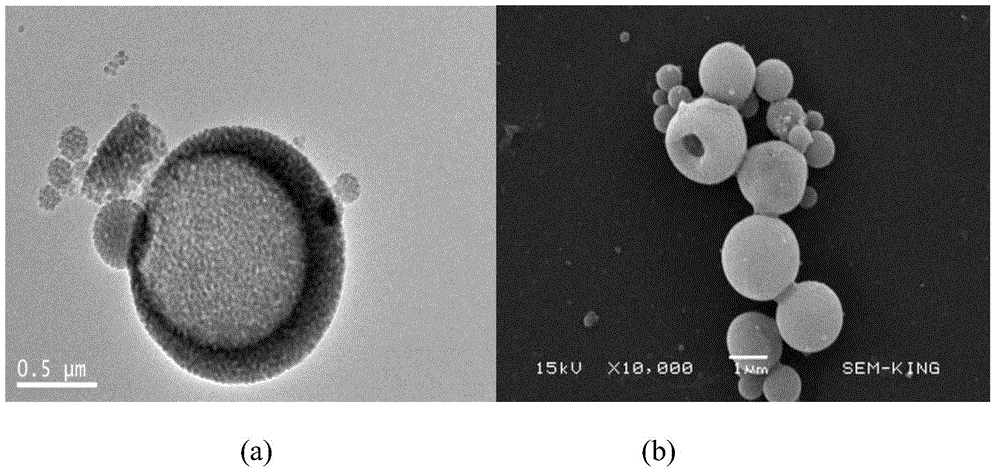 Method for preparing hollow spheres through microwave-assisted aerosol