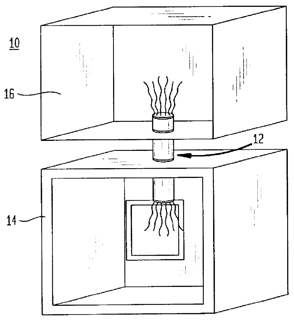 High temperature oven electrical feed through