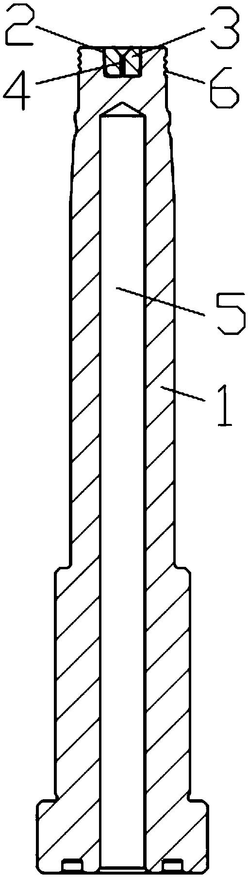 Fine blind hole processing process