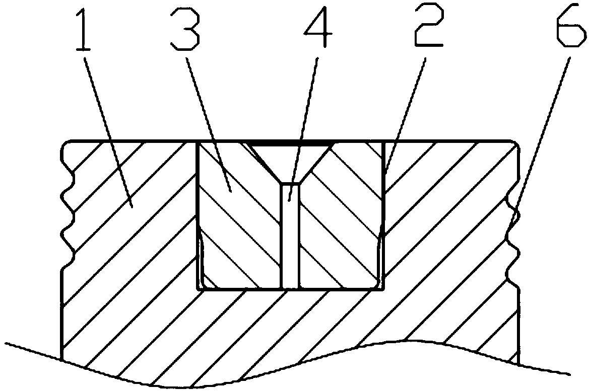 Fine blind hole processing process