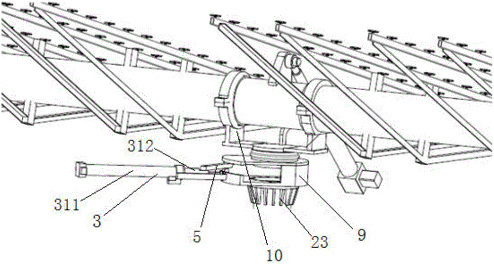 Heliostat of double-push-rod structure
