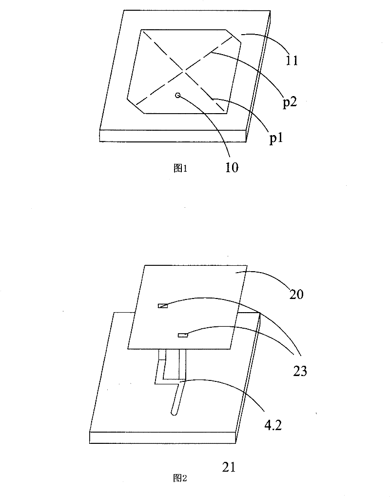 Circular polarization aerial