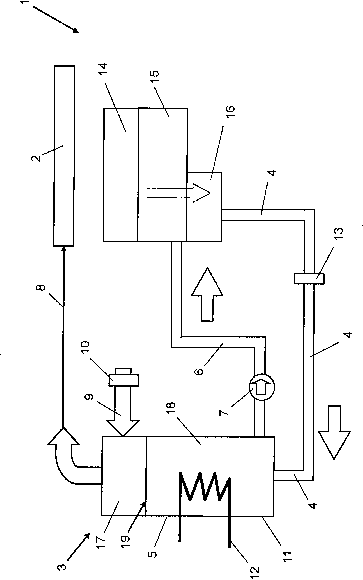 Internal combustion engine with dry sump lubrication and method for operating the same