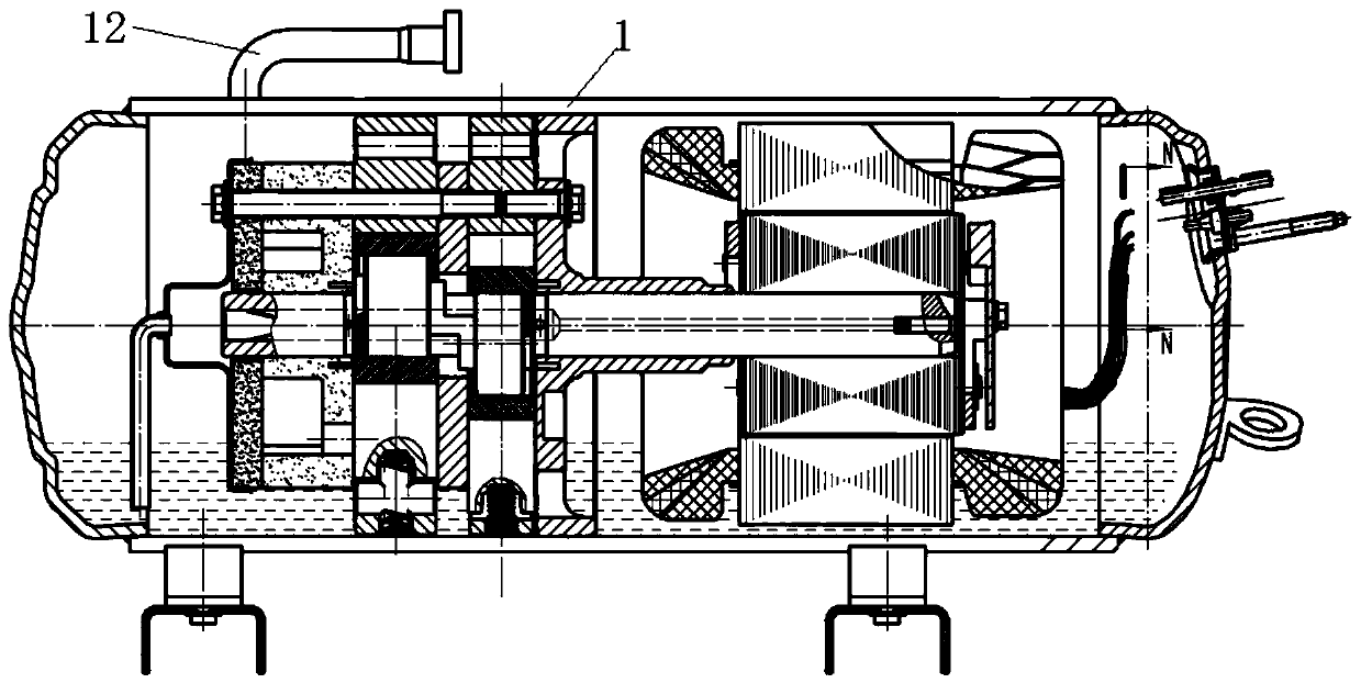 A horizontal enthalpy increasing compressor