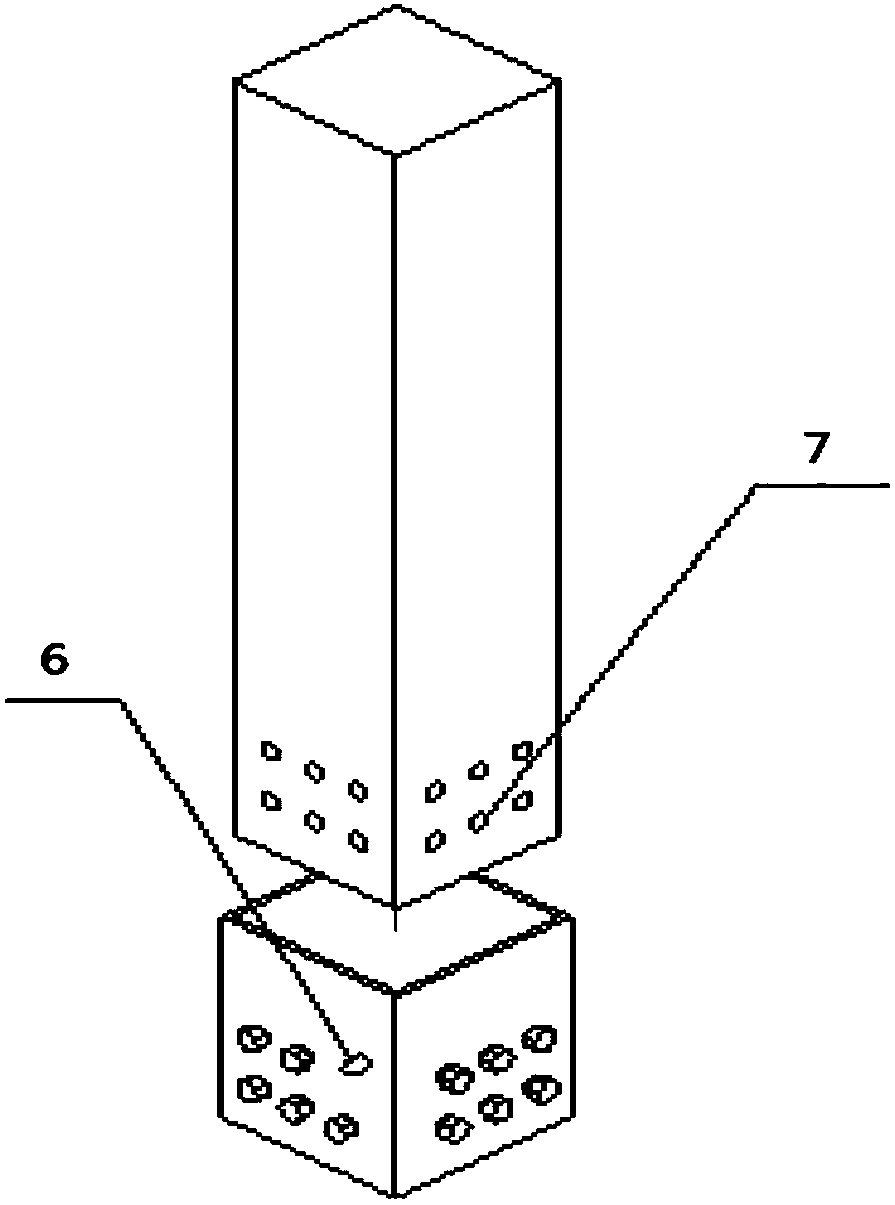 Prefabricated steel sleeve connecting joint of assembly-type concrete frame